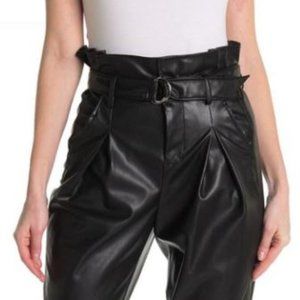 BlankNYC BNWT Belted vegan leather paperbag pants